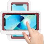 Support de t�l�phone de douche �tanche, �tui de t�l�phone de douche � �cran tactile anti - bu�e, support ...