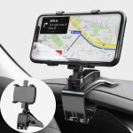 Support de t�l�phone de voiture, rotation � 360 degr�s, support de t�l�phone portable pour tableau de ...