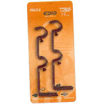 Supports pour tringle � rideaux 19 mm double fixe noir / or