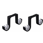 Support de tringle  rideau 2 pices support mural double tringle  rideau plafond alliage d'aluminium ...