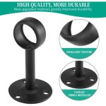 Support de plafond pour tringle � rideau ? lot de 2 pi�ces ? fer noir haute r�sistance ? pour tige jusqu'� ...