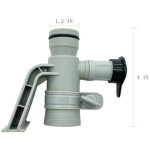 Support de tuyauterie et valve de jet 637r / 12363 ? pour piscines hors sol ? accessoire de montage avec ...