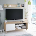 Support tv mesa, buffet pour tlvision de salon avec 1 porte, meuble tv de salon, buffet design, cm ...
