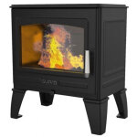 Supra - fr9016210b - po�le � bois - vision horizontale - fonte - noir - style tradi charles