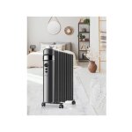 Supra - radiateur mobile bain d'huile 2500w thermostat rglable minuterie