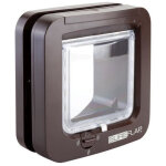 Sureflap - chatiere a puce electronique marron