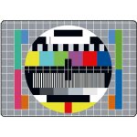 Surface de d�coupe mire tv en verre 28. 5 x 20 cm
