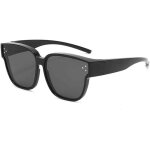 Surlunettes de soleil femme homme, lunettes de soleil polaris�es grandes pour lunettes de vue lunettes ...