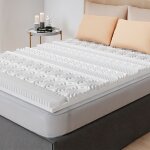Surmatelas 140 x 190 cm mousse � memoire de forme haute densit� - sur - matelas double - 13 zones de ...