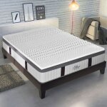 Maison aubertin - surmatelas 6 cm m�moire de forme 7 zones de confort 140x190 cm
