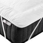 Beliani - surmatelas confortable rectangulaire 180 x 200 cm en microfibre blanc aizkorri Beliani - surmatelas confortable rectangulaire 180 x 200 cm en microfibre blanc aizkorri