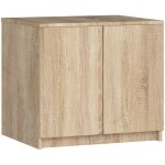 Akord - surmeuble pour armoire s60 chne sonoma 60 cm 2 portes faade chne sonoma 2 tagres 60x51x55 ...