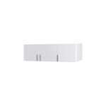 Meublorama - surmeuble d'armoire 3 portes ? collection flex ? l136 x h40 x p54 cm ? blanc brillant ? ... Meublorama - surmeuble d'armoire 3 portes ? collection flex ? l136 x h40 x p54 cm ? blanc brillant ? ...
