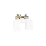 Beaux meubles pas chers - rhausse pour bureau du notaire style anglais blanc