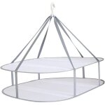 Suspendus s�choir � pull - cintre � maille pliable � 2 niveaux - pour chandail, d�licat et maillot de ...