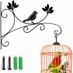 Suspension mural crochet plante avec vis support crochet plante lanterne mangeoires d'oiseaux panier ...