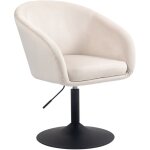 Svita jamaika fauteuil lounge fauteuil cocktail pied assiette avec accoudoirs velours crme