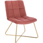 Lynn fauteuil lounge fauteuil cocktail fauteuil club fauteuil rembourr� sans accoudoirs pieds dor�s garniture ...