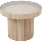 Svita miguel table d'appoint avec table basse en verre table basse petite ronde aspect bois