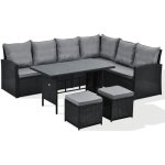 Svita - monroe ensemble de salon de jardin en polyrattan lounge - meubles de jardin noir Svita - monroe ensemble de salon de jardin en polyrattan lounge - meubles de jardin noir