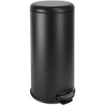 Svita t30 poubelle 30litres inox � p�dale poubelle � d�chets noir