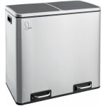 Svita tm2x24 poubelle 48l argent Svita tm2x24 poubelle 48l argent