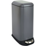Ts12 poubelle � p�dale poubelle 12l incl. seau int�rieur p�dale gris - svita