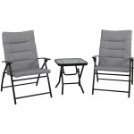 Svita ventura ensemble de salon 3 pi�ces rembourr� chaises pliantes table pliante meubles de camping ...