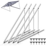 Swanew 104cm support de panneau solaire en aluminium 41  - kit de montage pour panneau solaire
