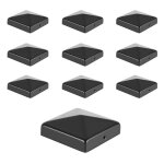 Swanew 10x capuchon de poteau facile  installer chapeau pointe de diamant pour poteau bois chapeau pour ...