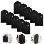 10x housse  vtements 100 / 128 / 150cm x 60cm housse de protection noire - 2 sans sac  chaussures ...