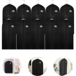 10x housse  vtements 128 x 60cm housse de protection noire - swanew