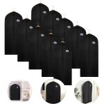 10x housse  vtements 150 x 60cm housse de protection noire - swanew