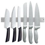 1x porte - couteau bande magntique 40cm 304 bande de couteau magntique en acier inoxydable cuisines ...