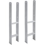 Vingo - swanew 6 x ancrage h support de poteau ancrage de poteau galvanis  chaud 600mm ancrage de poteau ...
