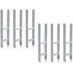 Hengda - swanew 6 x ancrage h support de poteau ancrage de poteau galvanis  chaud 600mm ancrage de ...