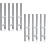 Swanew - 6x support de poteau h - ancre poteaux de cl�ture 101mm