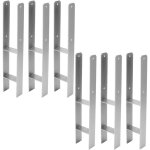 Swanew - 6x support de poteau h - ancre poteaux de cl�ture 111mm