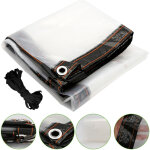 Bche transparente bche arme translucide bche de protection impermable avec oeillets 2x5m