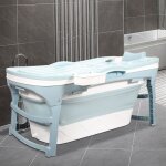 Hengda - swanew baignoire pliable baignoire pliante portable pp + tpe pliable avec poigne 118x60x50cm ...