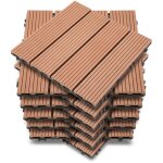 Swanew - caillebotis dalles terrasse 11 mboîtables installation très simple petits carreaux composite ... Swanew - caillebotis dalles terrasse 11 mboîtables installation très simple petits carreaux composite ...