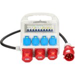 Swanew coffret de chantier prise industrielle 2 x cee 16a 400v + 1 x cee 32a 400v + 4 x 230v ip44 5 ples ...