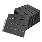 Swanew dalle de terrasse 30x30cm pour recouvrir 22 pices sol de 2m revtement extrieur jardin wpc ...