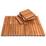 Swanew dalles terrasse caillebotis lot de 33 pcs, surface max. 3 m² - emboîtables carreaux bois d?acacia ... Swanew dalles terrasse caillebotis lot de 33 pcs, surface max. 3 m² - emboîtables carreaux bois d?acacia ...
