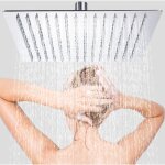 Swanew douche de tête douche à effet pluie pomme de douche top wellness design 20cm carré Swanew douche de tête douche à effet pluie pomme de douche top wellness design 20cm carré