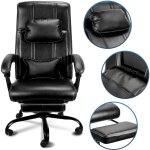 Swanew - fauteuil gamer - noir - chaise gaming - siège de bureau réglable - avec repose - pieds télescopique ... Swanew - fauteuil gamer - noir - chaise gaming - siège de bureau réglable - avec repose - pieds télescopique ...