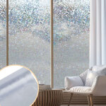 Swanew - film fentre anti - uv 60x200cm 3d electrostatique film vitrage non adhesif confidentialit ...
