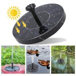Fontaine solaire extrieure flottante 1. 5w pompe bassin solaire et 7 buses pour exterieur