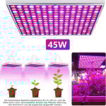 Lampe de croissance plante 225 leds 45w, lampe de plante lumire bleu rouge horticole pour intrieur ...