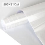 Swanew papier dcoratif adhsif autocollant film vinyle pour meuble mur cuisine - 500cmx61cm blanc